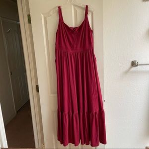 Torrid Jersey Tie Front Maxi Dress Size 1